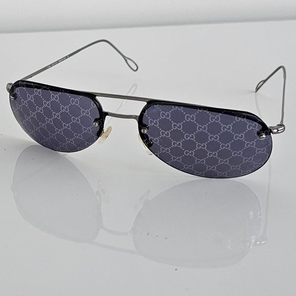 GUCCI RETRO LOGO'D LENSES SUNGLASSES -WOMEN'S - Picture 3 of 13